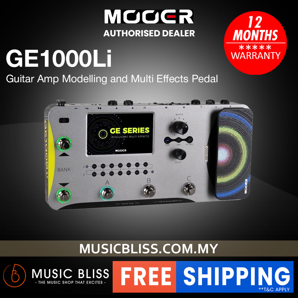 Mooer GE1000Li Guitar Amp Modelling and Multi Effects Pedal with