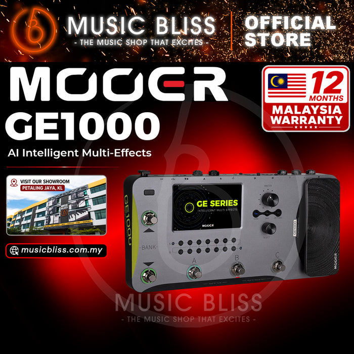 Mooer GE1000 Guitar Amp Modelling and Multi Effects Pedal with Touch Screen