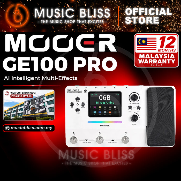 Mooer GE100Pro AI Intelligent Multi-Effects Pedal