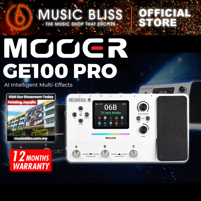 Mooer GE100Pro AI Intelligent Multi-Effects Pedal