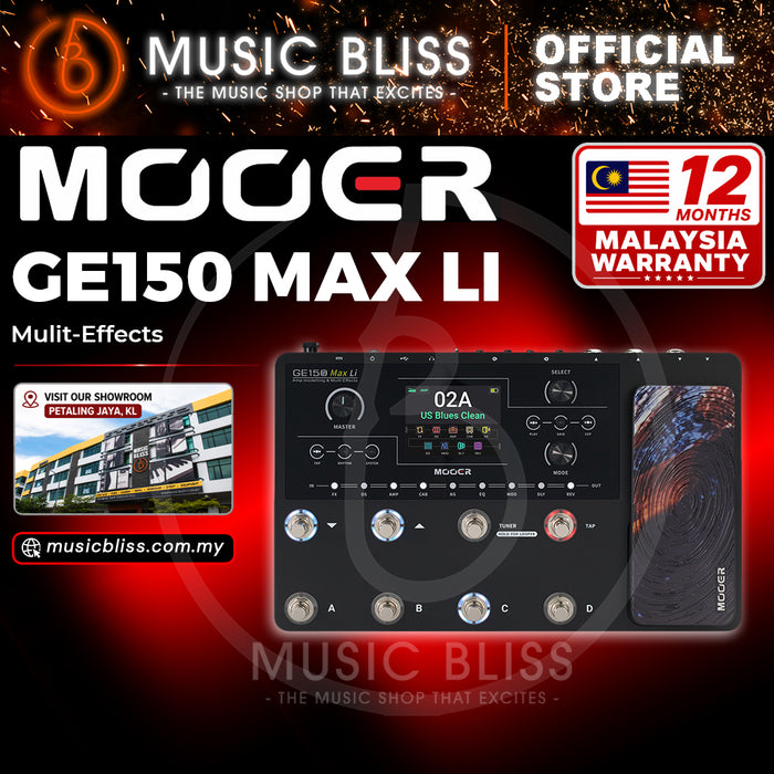 Mooer GE150 Max Li Multi Effect Processor with Lithium Battery
