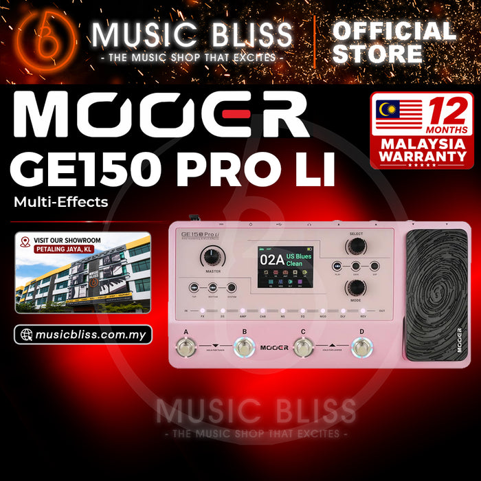 Mooer GE150 PRO Li - Amp Modeling & Multi Effects (Pink)