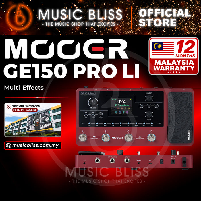 Mooer GE150 PRO Li - Amp Modeling & Multi Effects (GE150 PRO LI PLUM)