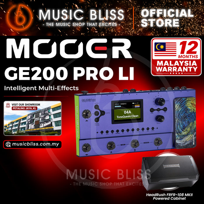 Mooer GE200 Pro Li Intelligent Multi Effects