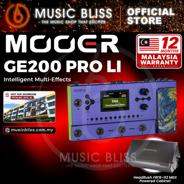 Mooer GE200 Pro Li Intelligent Multi Effects
