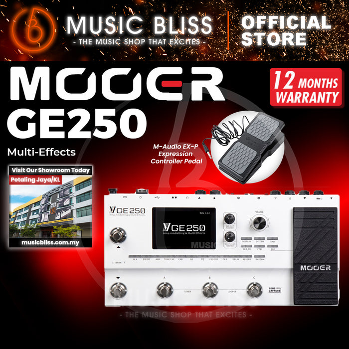 Mooer GE250 Guitar Amp Modelling and Multi Effects Pedal