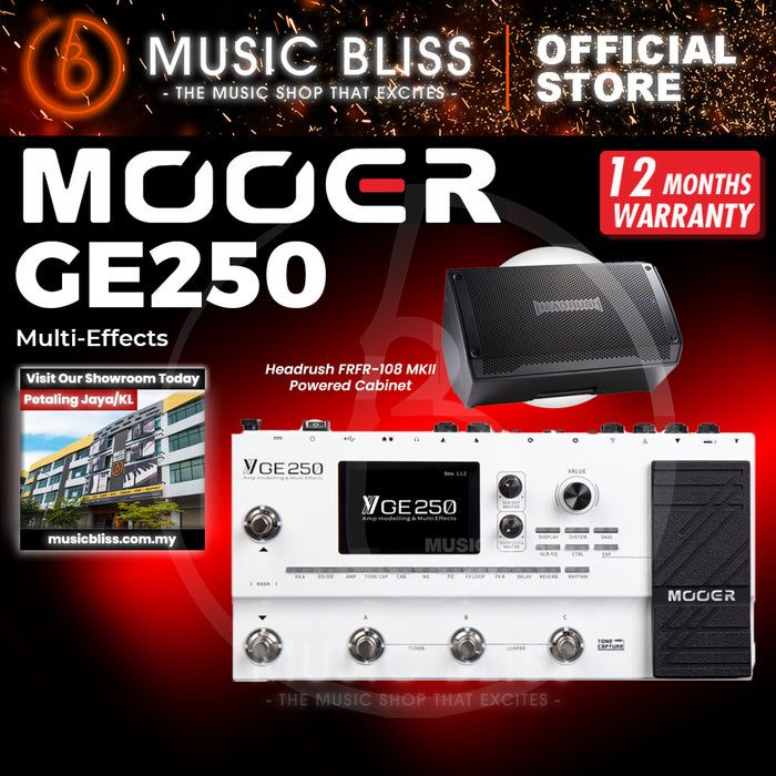Mooer GE250 Guitar Amp Modelling and Multi Effects Pedal
