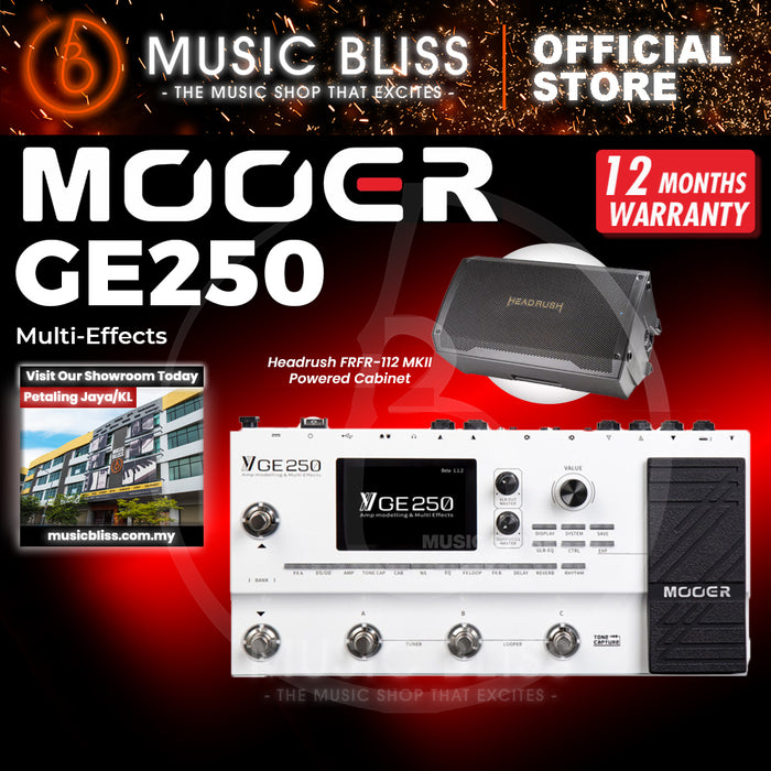 Mooer GE250 Guitar Amp Modelling and Multi Effects Pedal
