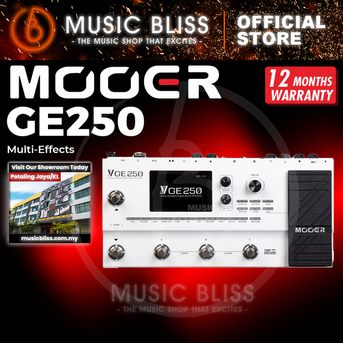 Mooer GE250 Guitar Amp Modelling and Multi Effects Pedal
