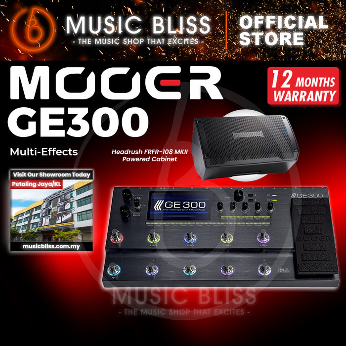 Mooer GE300 Amp Modelling Processor Synth Pedal Guitar Multi Effects