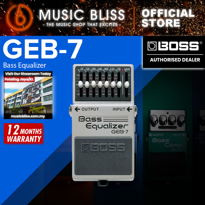 Boss GEB-7 7-band Bass Equalizer Guitar Pedal