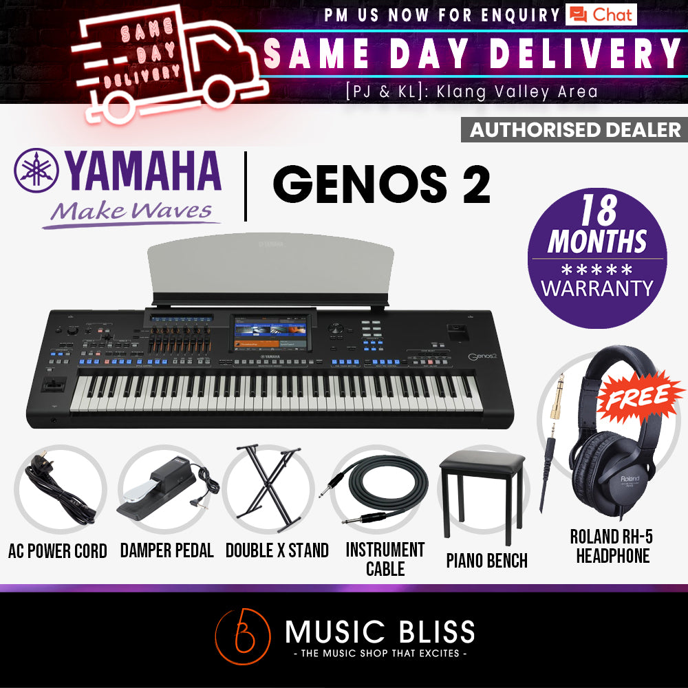Yamaha Genos2 76-key Arranger Workstation 7 in 1 Performance Full Set ...