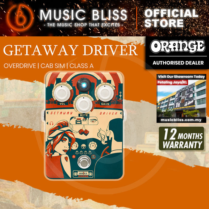 Orange Getaway Driver Overdrive Pedal