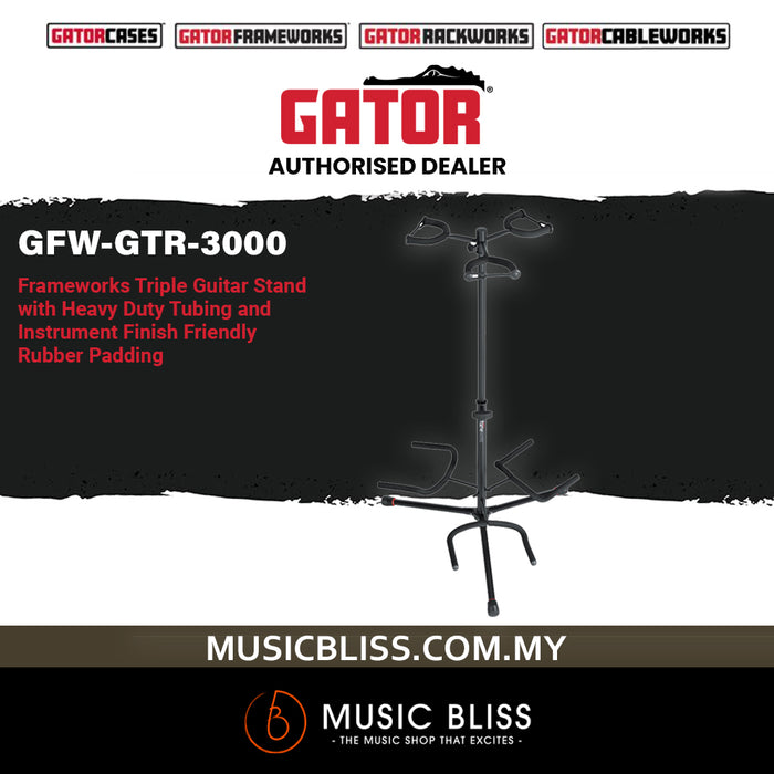 Gator Frameworks GFW-GTR-3000 Triple Guitar Stand