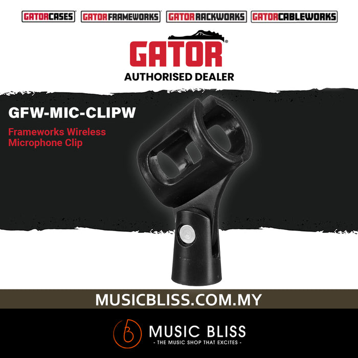 Gator Frameworks GFW-MIC-CLIPW Wireless Microphone Clip
