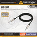 Behringer GIC-300 Gold Performance 3m (10ft) Instrument Cable with 1/4" TS Connectors - Music Bliss Malaysia