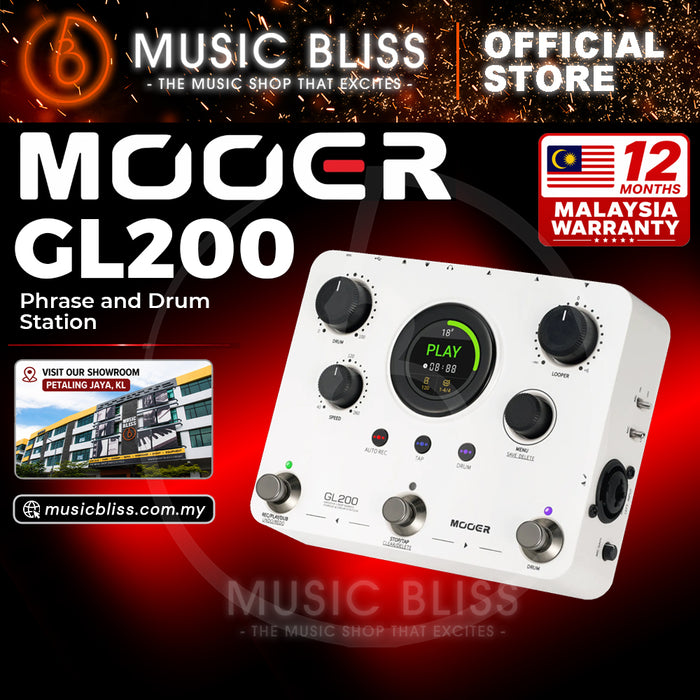 Mooer GL200 Groove Loop Phrase and Drum Station Pedal