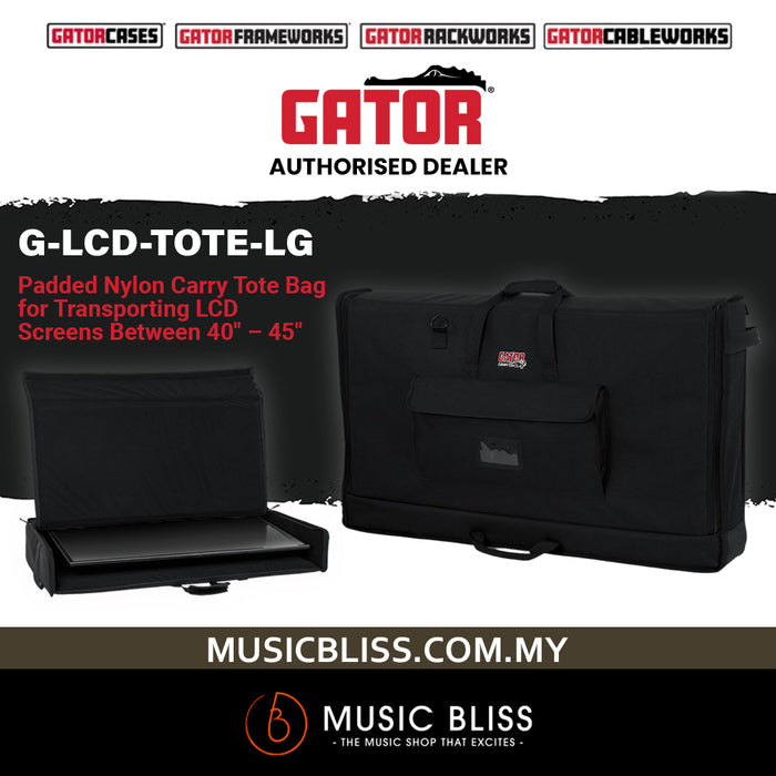 Gator G-LCD-TOTE-LG Padded Transport Bag for 40" - 45" LCD Screens