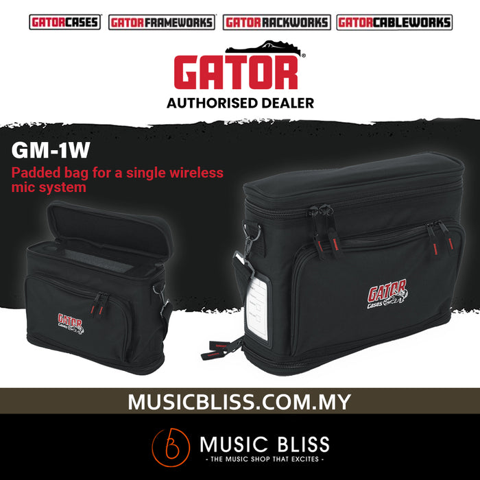 Gator GM-1W Lightweight Bag for Single Wireless Mic System