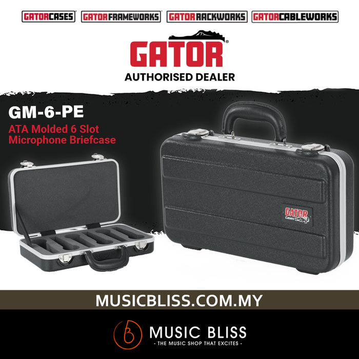Gator GM-6-PE Microphones Case for 6 Microphones