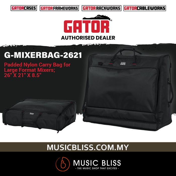Gator G-MIXERBAG-2621 Padded Bag for Behringer X32 Compact and Similar-sized Mixers