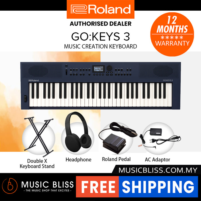 Roland GO:KEYS 3 Keyboard - Midnight Blue