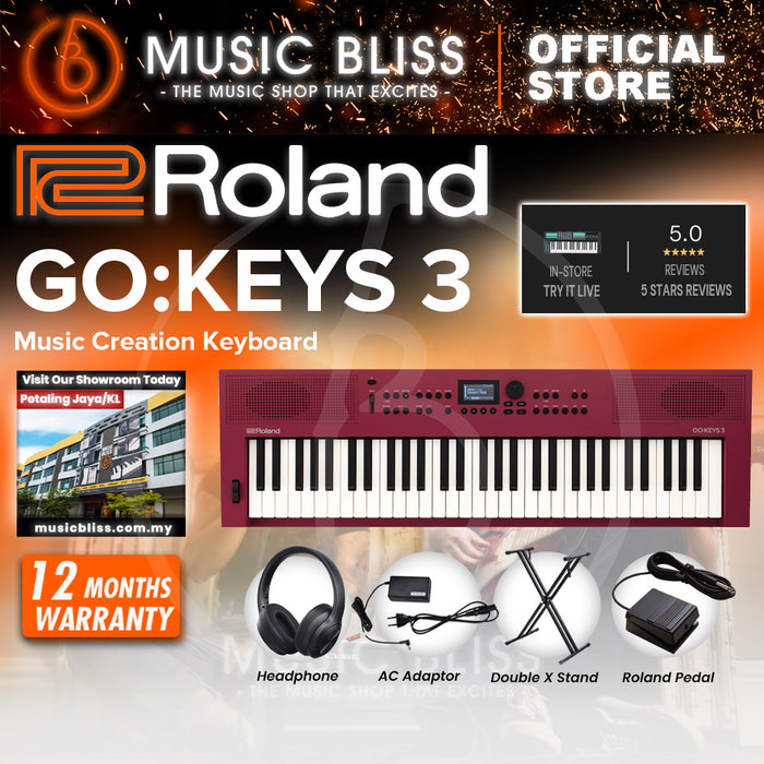 Roland GO:KEYS 3 Keyboard - Red