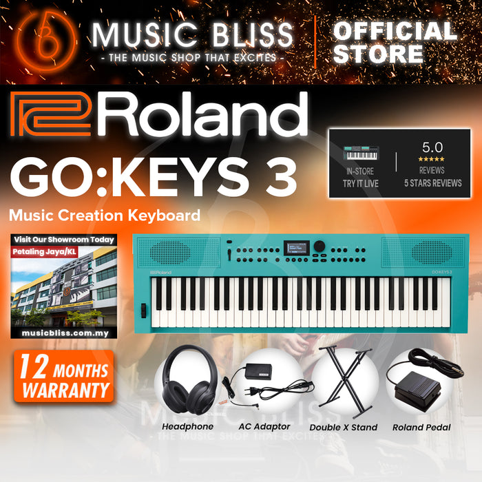 Roland GO:KEYS 3 Keyboard - Turquoise