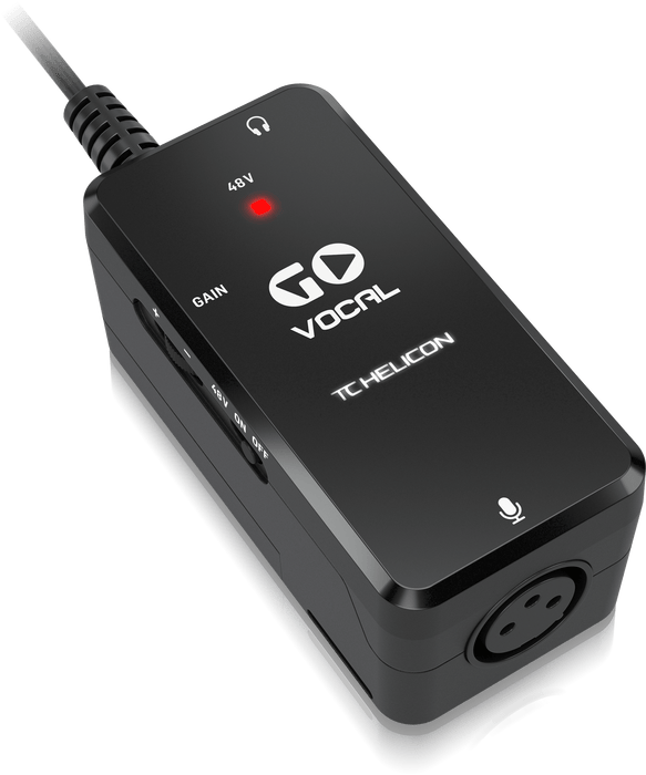 TC-Helicon GO VOCAL Microphone Preamp for Mobile Devices - Music Bliss Malaysia