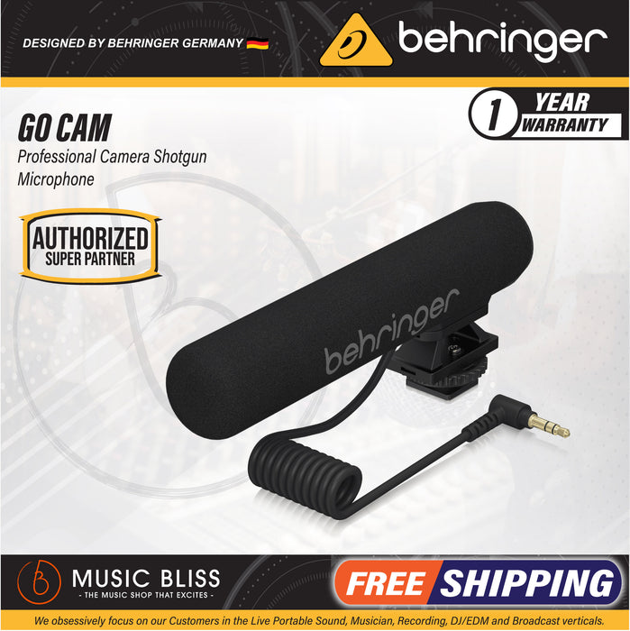 Behringer GO CAM Camera Shotgun Microphone - Music Bliss Malaysia