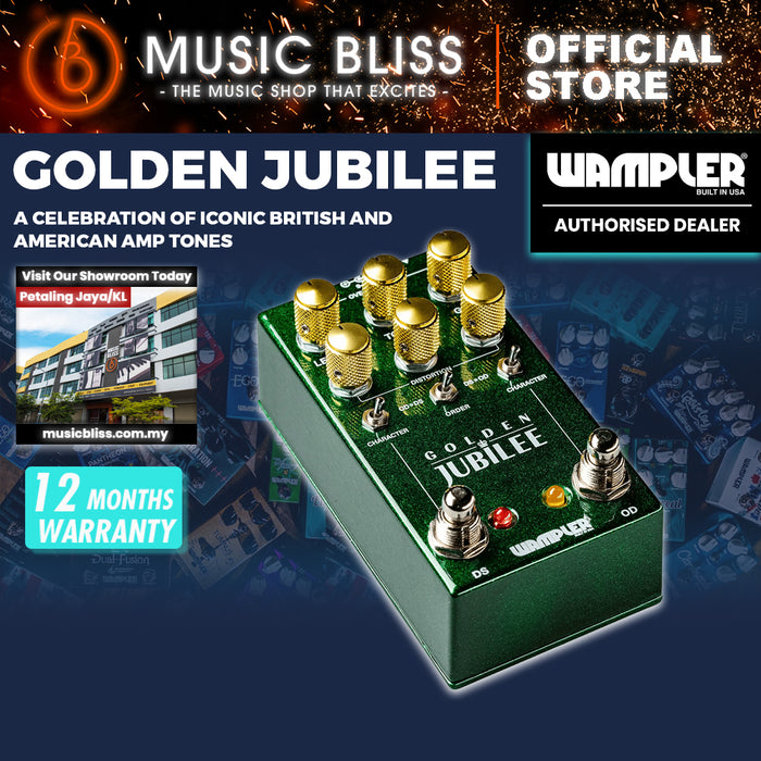 Wampler Golden Jubilee Overdrive and Distortion Pedal