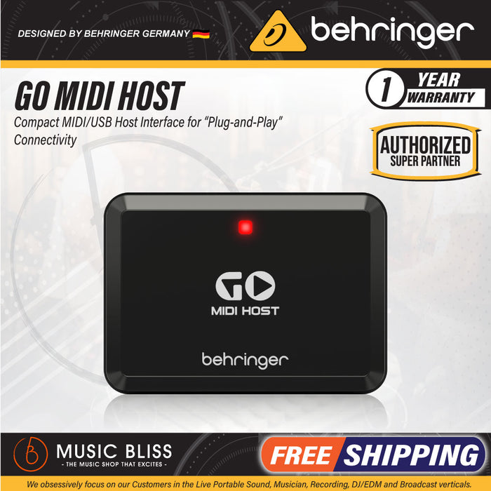 Behringer GO MIDI HOST Compact MIDI/USB Host Interface