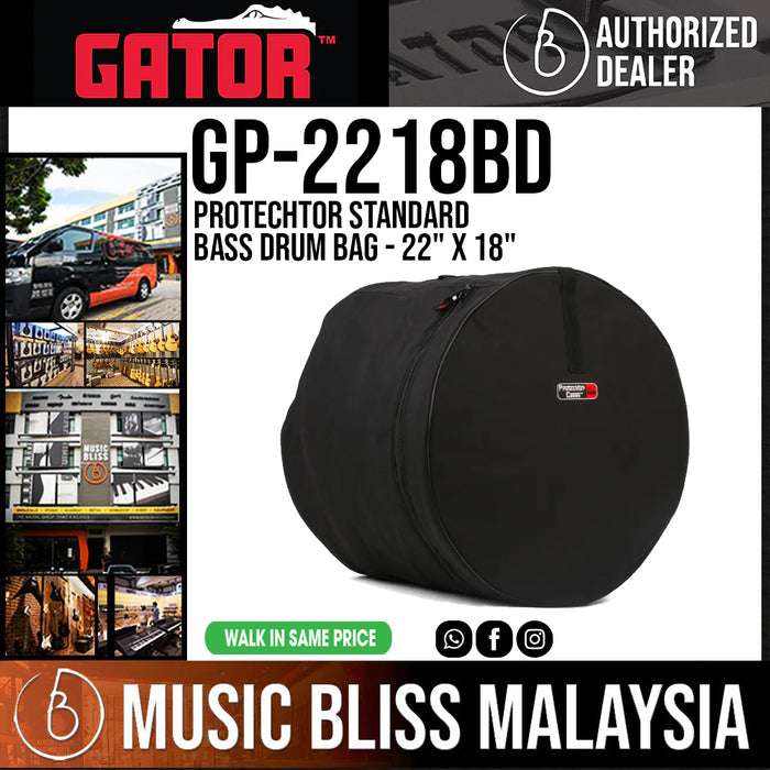 Gator GP-2218BD Protechtor Standard Bass Drum Bag - 22" x 18" - Music Bliss Malaysia