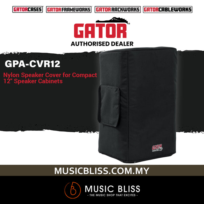 Gator GPA-CVR12 Nylon Speaker Cover for Compact 12" Speaker Cabinets