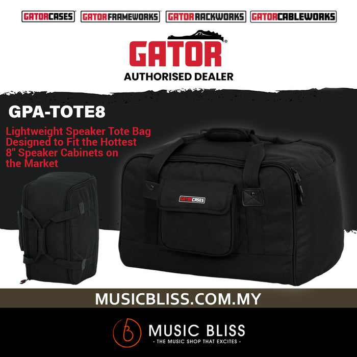 Gator GPA-TOTE8 Heavy-duty 8" Speaker Tote Bag
