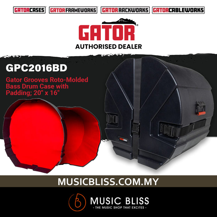 Gator GPC2016BD Grooves Bass Drum Case - 16" x 20"
