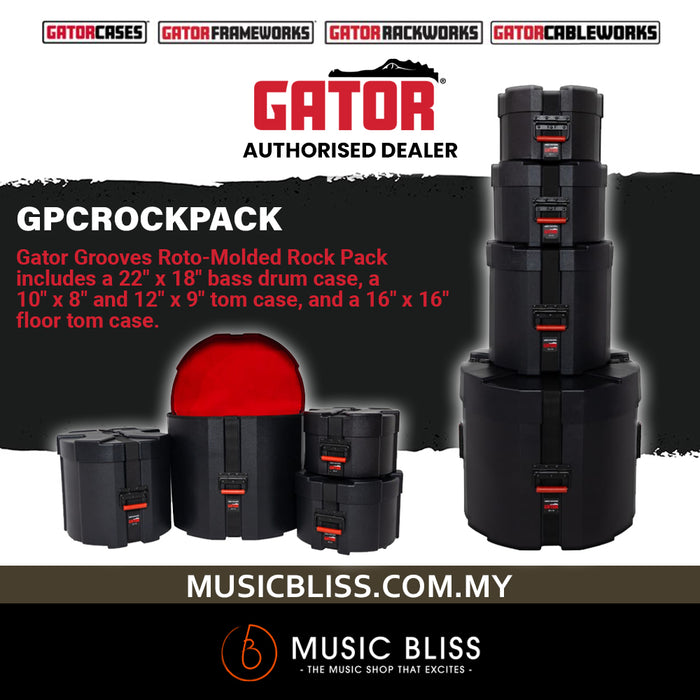 Gator Grooves Drum Case Rock Pack