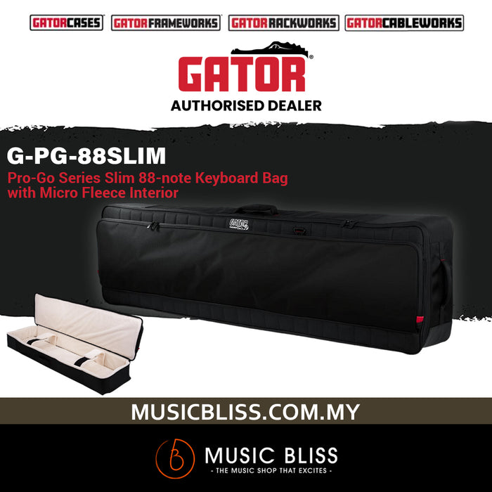 Gator G-PG-88 Slim Pro-Go Ultimate Gig Bag for Slim 88-key Keyboards