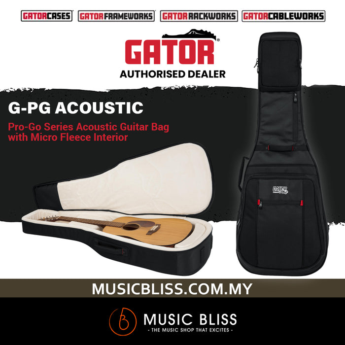 Gator G-PG ACOUSTIC ProGo Ultimate Gig Bag for Acoustic Guitar
