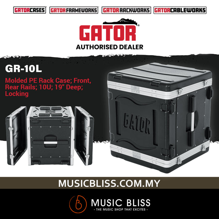 Gator GR-10L 10U Deluxe Rack Case - 10 Rack Spaces