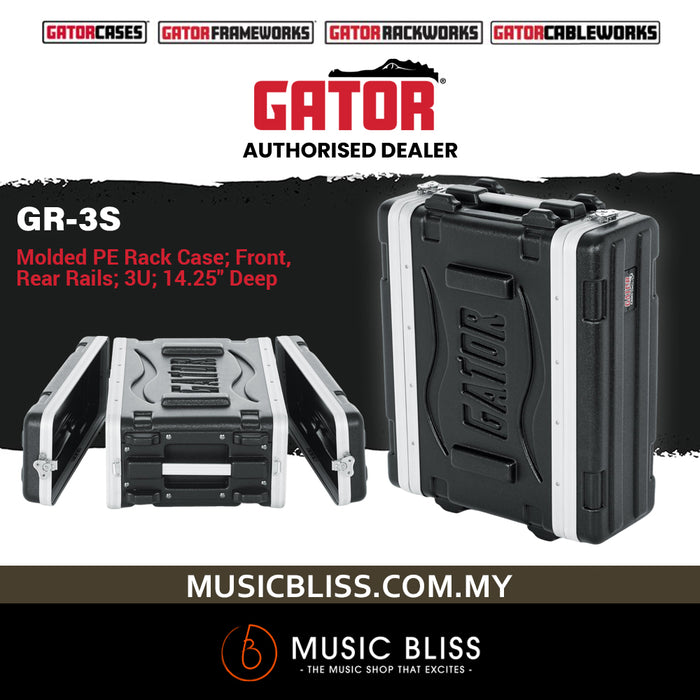 Gator GR-3S 3U Shallow Rack Case