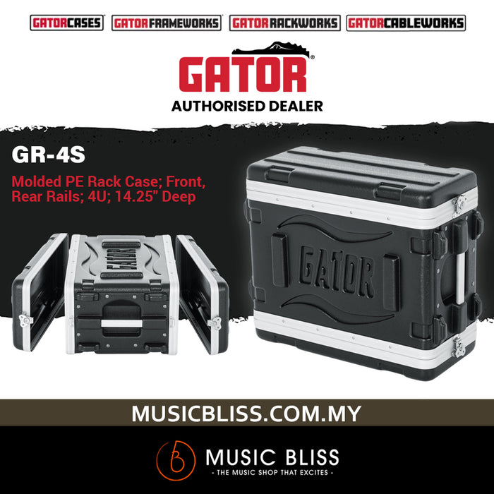 Gator GR-4S 4U Shallow Rack Case - 4 Rack Spaces