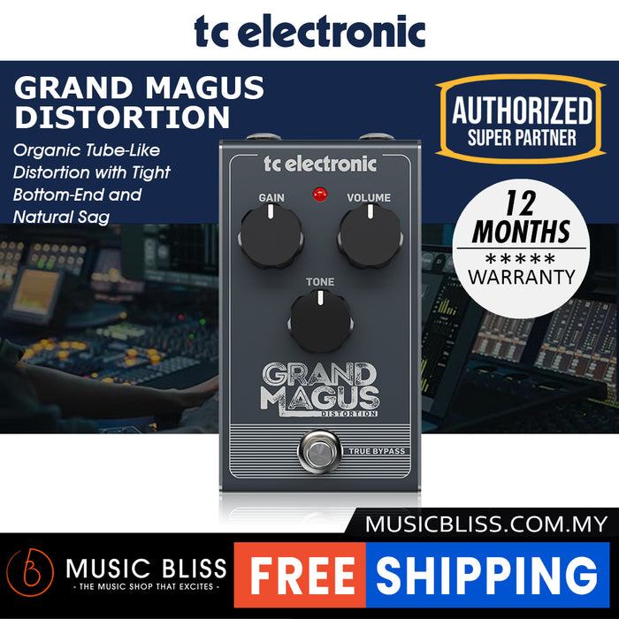 TC Electronic Grand Magus Distortion Guitar Effects Pedal - Music Bliss Malaysia