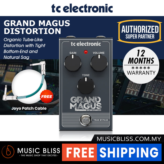TC Electronic Grand Magus Distortion Guitar Effects Pedal - Music Bliss Malaysia