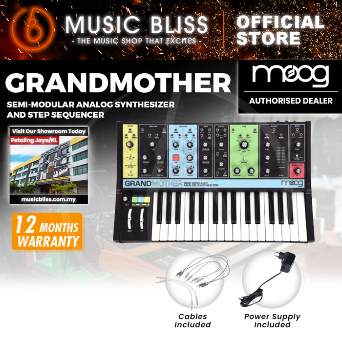 Moog Grandmother Semi-Modular Analog Synthesizer and Step Sequencer