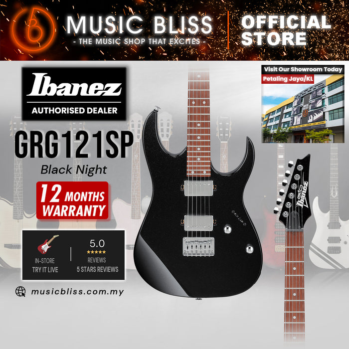 Ibanez GIO GRG121SP Electric Guitar - Black Night