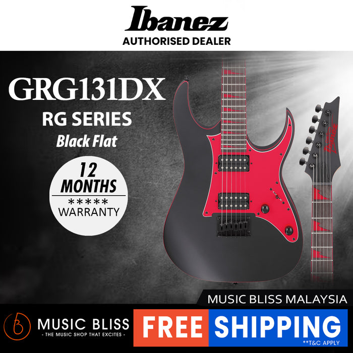 Ibanez Gio GRG131DX Electric Guitar - Black Flat