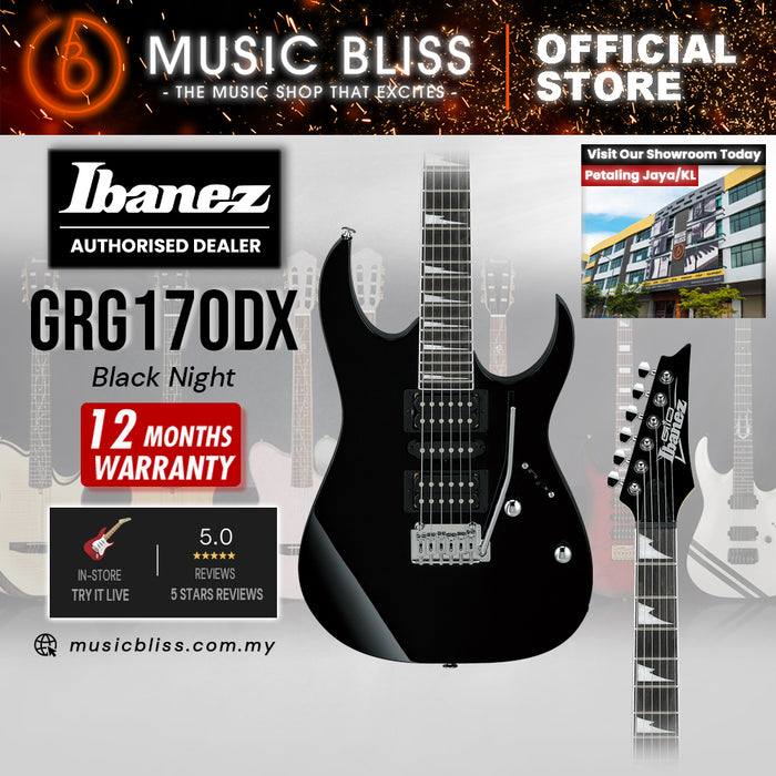Ibanez GIO GRG170DX Electric Guitar - Black Night