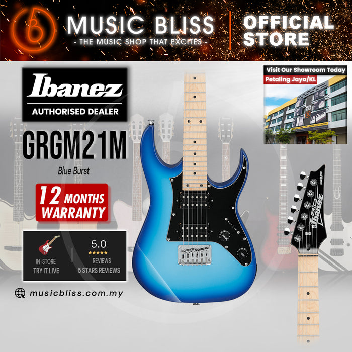 Ibanez Gio GRGM21M Electric Guitar - Blue Burst