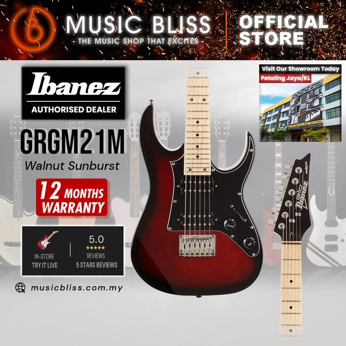 Ibanez Gio GRGM21M Electric Guitar - Walnut Sunburst